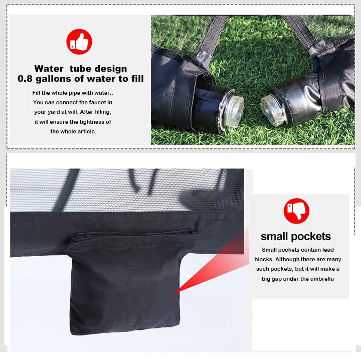 Umbrella Mosquito Netting for Patio Umbrella Canopy Curtains Polyester Netting Screen Mesh Net for Patio Umbrella Cover Net Outdoor 9FT-12FT Patio Table Umbrella Netting Bug Net for Outdoor Umbrellas Screen with Zipper Door and Adjustable R