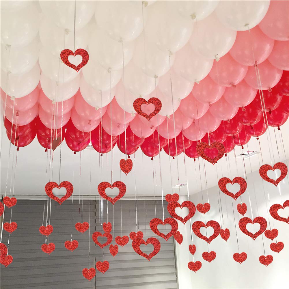 Amazoncom UTOPP 100 Pack Red Pink White Balloons Kit Wedding