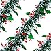 GreenDec Christmas Tinsel Garland Thick Full Tinsel Sparkly Artificial Christmas Garland Christmas Tree Thanksgiving Wedding Party Holiday Decor (2 Pack)