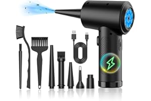 ZARIMI Compressed air Duster - Keyboard Cleaner for Office no Canned Reusable Good Replacement Can Electric 91000RPM Jet Dry Duster 7600mAh -pc Cleaning-Jet Dryer Blower-car Dry dusters Electric