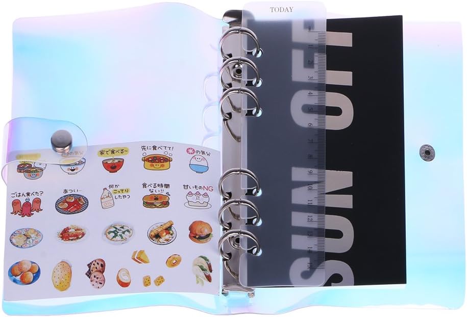Zchenchen Writer's Notebook Journal Diary Notepad PVC 6 Holes Binder Folder File Cover A5 & A6