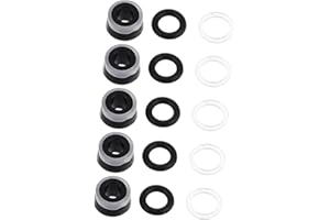 TOBBOMEY 5 Sets Hydraulic Oil Seal Replacement Kit for Floor Jack Repair High Sealing Efficiency Open Gaskets