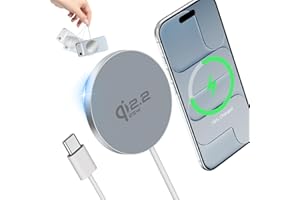 25W Wireless Charger for iPhone 17 Qi2.2 Certified Ultra Fast Charging Magnetic Pad Compatible with iPhone 17/17Pro/17Air/17 