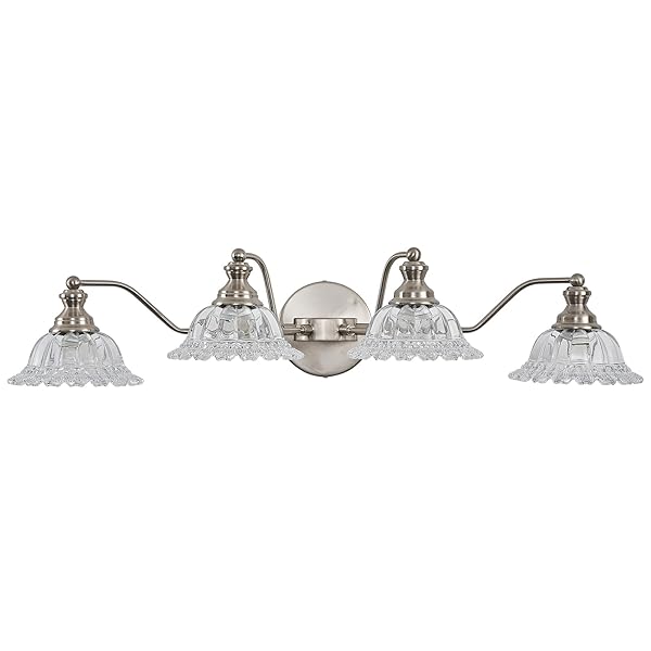 XIEDUN BRUSHED NICKEL 4 LIGHT VANITY LIGHT