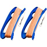 Mint's Colorful Life Kite String Handle- 300ft Line for Each Spool (2 Pack) | High-Strength Nylon Kite String with Handle for Kids and Adults, 50 lbs, with Connect Clip