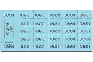 NATIONAL BINGO Auction Tickets - 500 Sheets - BLUE