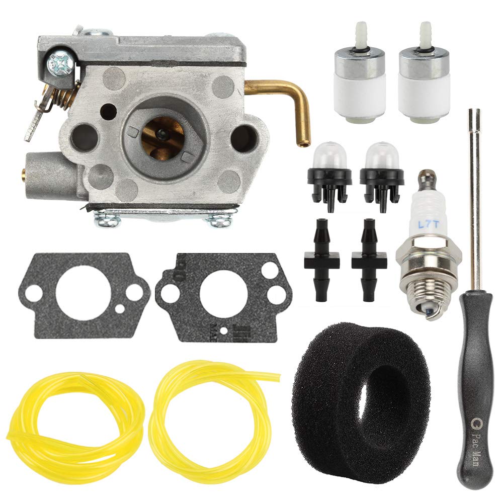 Venseri TB90BC Carburetor + Air Filter Tune Up Kit for MTD Troy-Bilt TB10CS TB20CS TB20DC TB310QS TB320BV TB65SS TB70FH TB70SS TB90BC MS2550SE WH25CS WH80BC Gas Trimmer