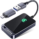 Jemluse Wireless CarPlay Adapter for Apple iPhone - Multi-User Seamless Connection for Convert Wired to Wireless Car Play Adapter - No Latency from iOS 10+ to Screen w/USB C (Gray)