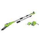 Greenworks 8.3' 24V Cordless Pole Saw, 2.0 AH Battery Included 20352