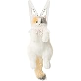 CHOBYNER Calico Cat Daypack for Women - Carry Over Shoulder, Gift for Girl, Sister,and Daugther Crossbody with Adjustable Straps Cute and Soft Stuffed Animal Backpack