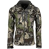 Pnuma Outdoors Waypoint Caza Jacket, Windproof, Water Repellent, Odor Control, Camo, Removable Hood, 5 Pockets (WP-JK-CZ)