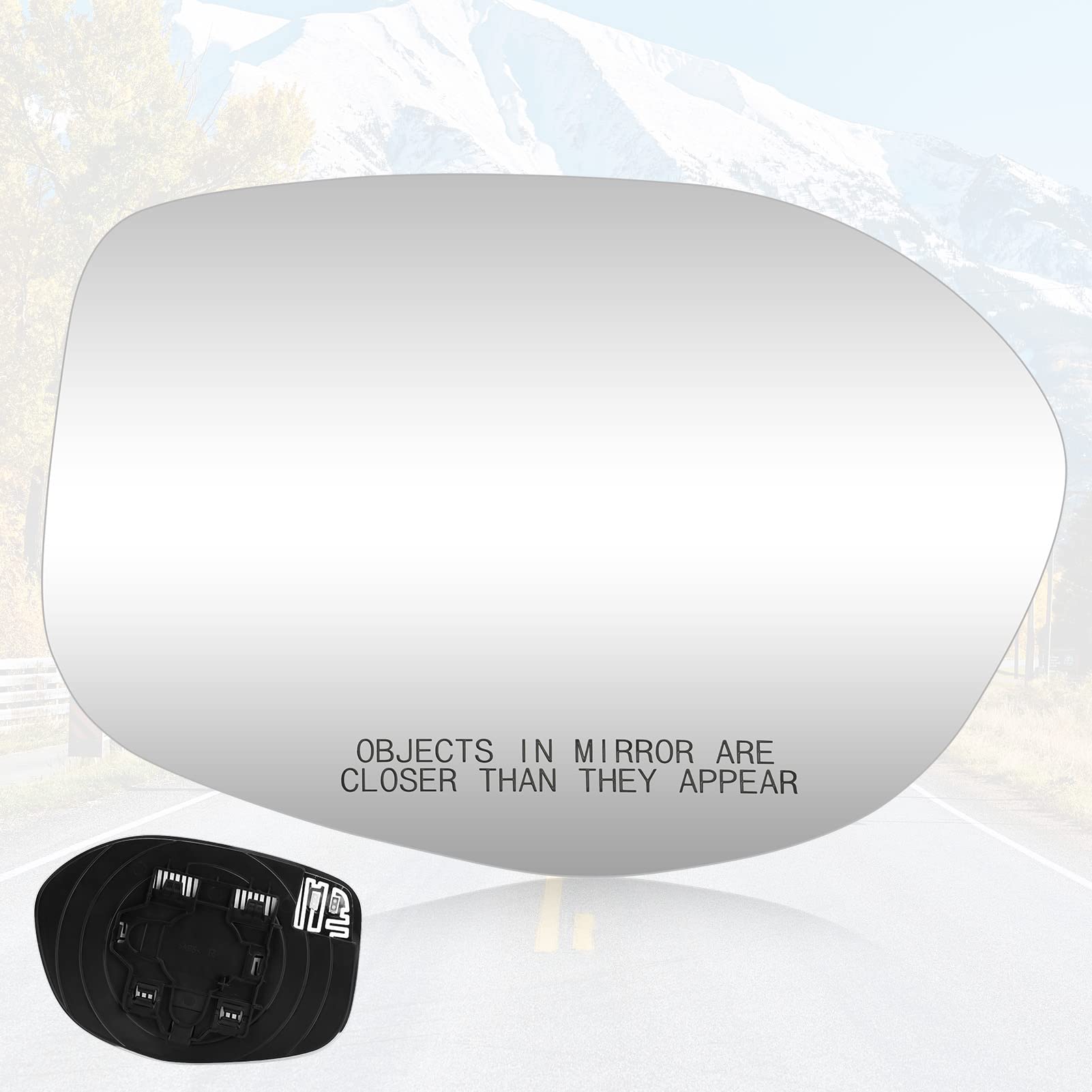 Photo 1 of Youxmoto Passenger Right Side Heated Mirror Glass, Fit For Honda Odyssey 2014 2015 2016 2017, with Backing Holder Mirror Glass, Fit 76203-TK8-A51 / 76203-TK8-A41