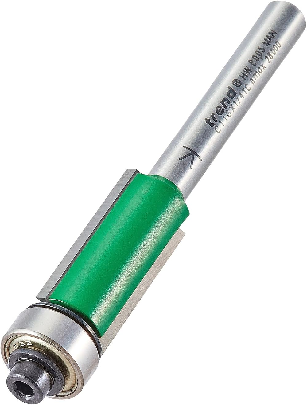 Trend Trend CraftPro Self-Guided Trimmer Router Cutter Bit 1/4 Shank 12.7mm