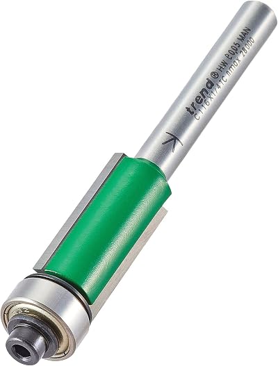 Trend Trend CraftPro Self-Guided Trimmer Router Cutter Bit 1/4 Shank 12.7mm