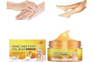 Milk & Honey Peel-Off Hand Mask - Moisturizing Hydrating Treatment for Dry Hands/Feet, 100g (1)