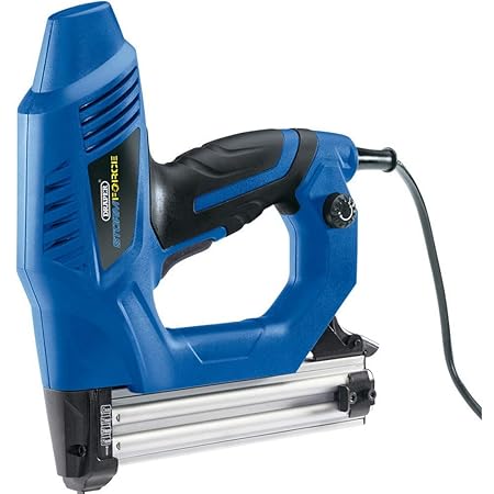Draper elektrisches Hochleistungs-Heftgerät-Nagler-Set, 230 V, Blau