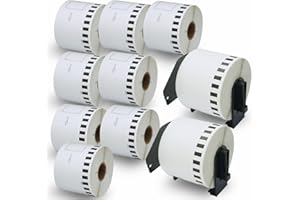 BETCKEY - Compatible Continuous Labels Replacement for Brother DK-2205 (2.4 in x 100 ft), Use with Brother QL Label Printers 