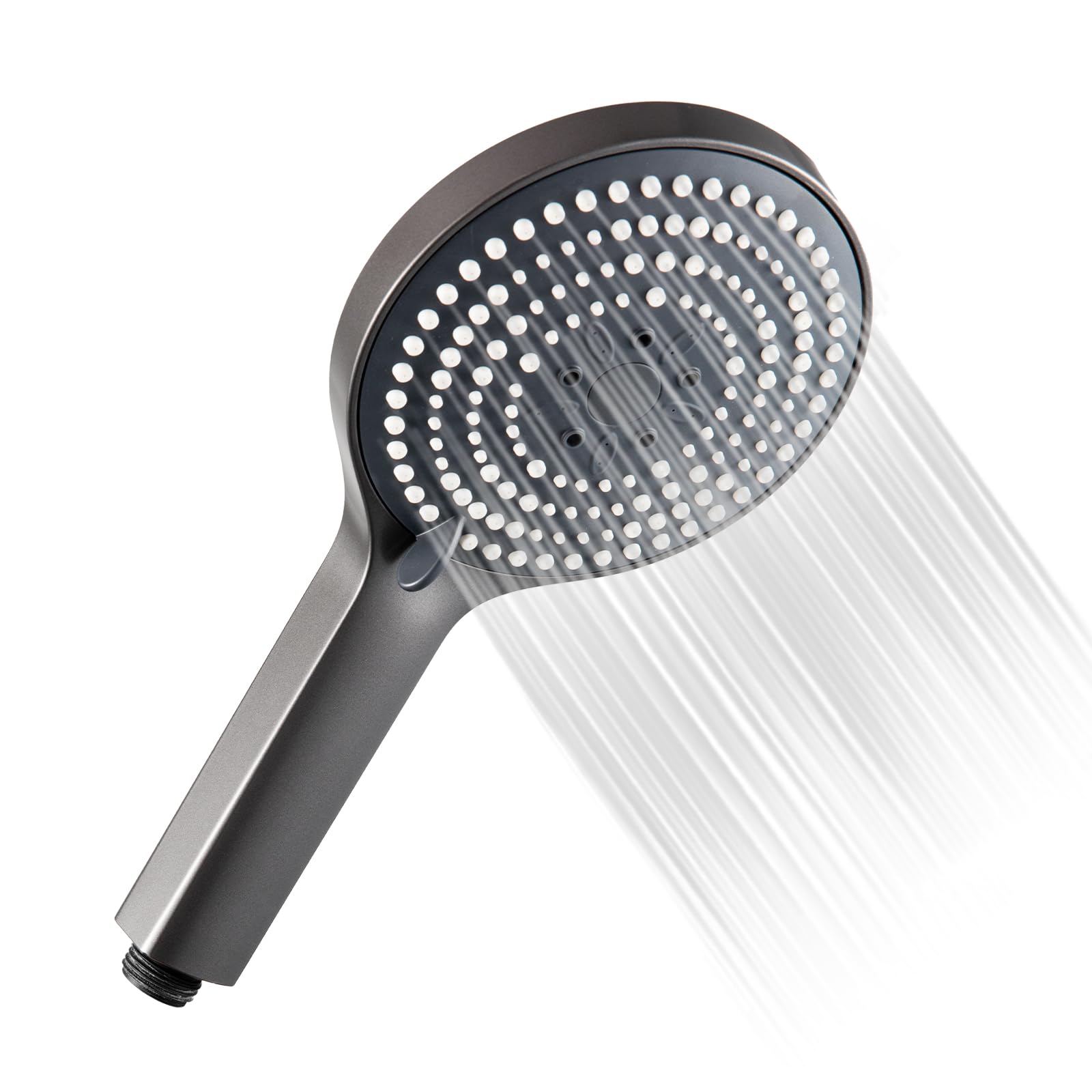 OFFO Shower Head,6 Modes Handheld Shower Head Large Powerful Boosting Handheld Showerhead for Low Water Pressure ShowerHead,Brushed Black Chrome