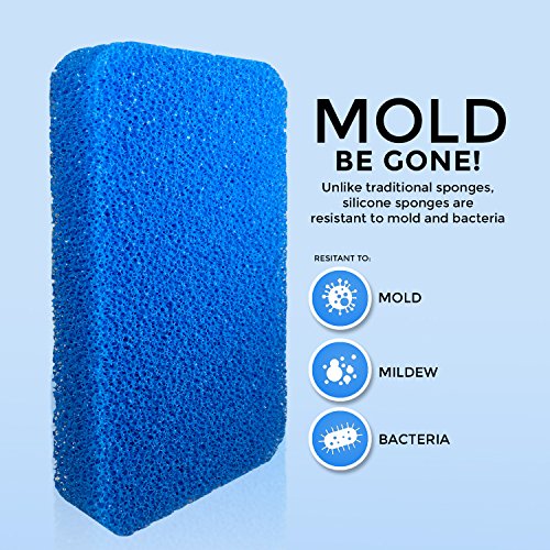 STK Heavy Duty Silicone Scrubbers (10 Pack) Modern Kitchen Sponges