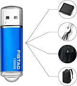 FISTAD 128GB USB 2.0 Flash Drive Memory Stick with Dust Cap - Blue view 6