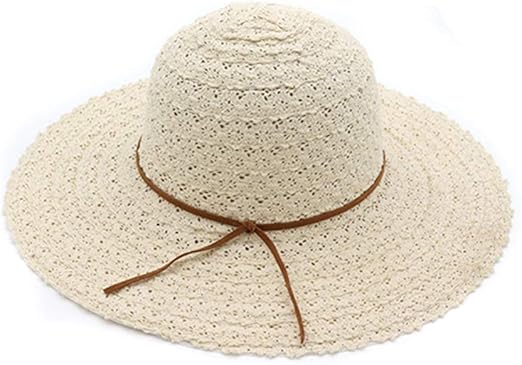 Amazon Co Jp Z L F J P 麦わら帽子 レディース ストローハット 紫外線防止 手作り 春 夏 軽量 携帯便利 お洒落 色 Light Khaki サイズ 56 58cm ホーム キッチン