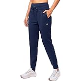 G Gradual Women's Fleece Lined Joggers High Waisted Water Resistant Thermal Winter Sweatpants Running Hiking Pockets