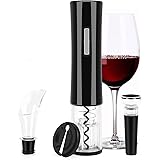SENZER Electric Wine Opener Set Automatic Wine Bottle Opener LED Light Reusable Corkscrew Gift Set with Foil Cutter, Vacuum S