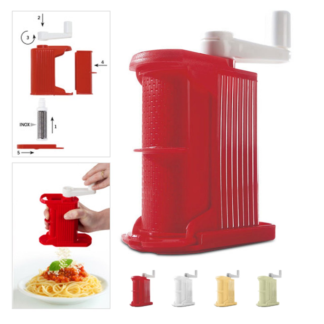 Rigamonti Table Grater with Steel Crank and Roller