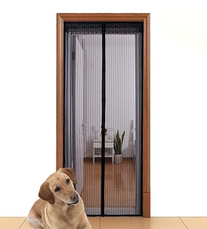 Magnetic Screen Door Cover Ikstar Double Mesh Curtain With Full