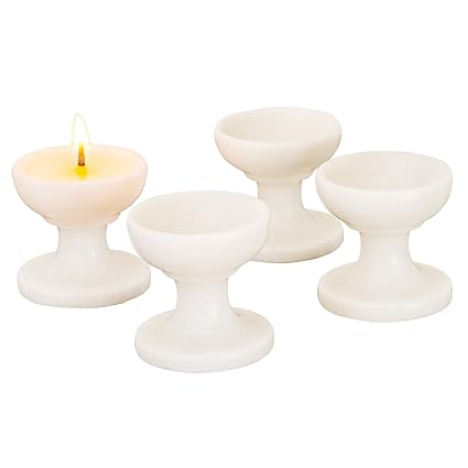 NikkisPride Marble Natural Handcarved Diya Lamp (White_1.9 Inch X 1.9 Inch X 1.9 Inch)