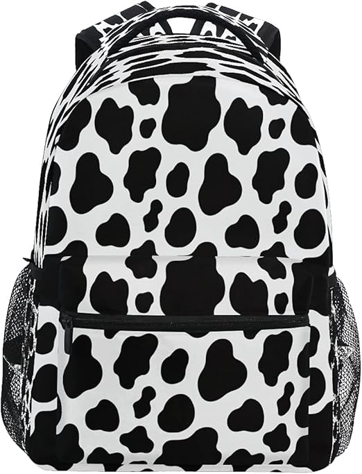 BOLOL Animal Cow Print School Bag Backpack College Bookbag,Cow Skin