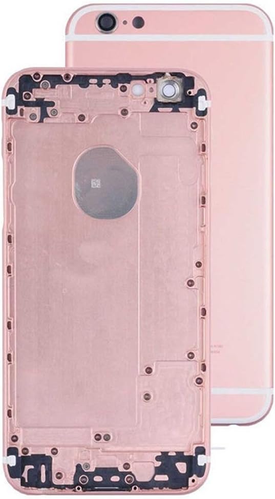 For iPhone 6s Plus 5.5" Battery Housing Door With logo DIY Hybrid Metal Back Cover Mobile Phone Housing Cell Phone Replacements,Rose gold