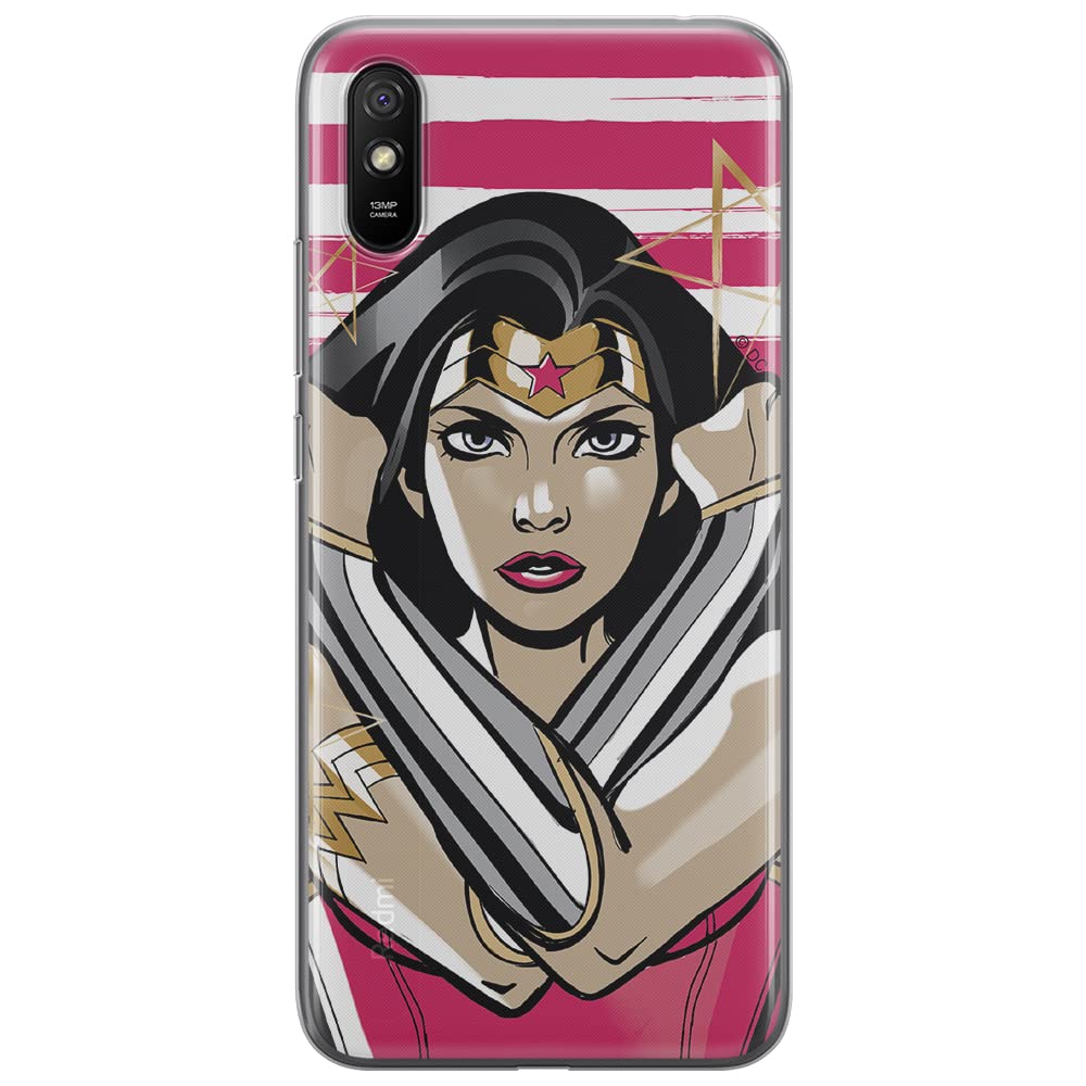 ERT GROUP mobile phone case for Xiaomi REDMI 9A original and officially Licensed DC pattern Wonder Woman 003 optimally adapted to the shape of the mobile phone, case made of TPU