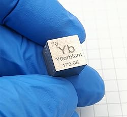 Ytterbium Cube - 10mm Pure Metal Element Cubes