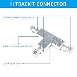 LEONLITE H Track T Connector, H Type Single Circuit
