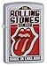Zippo Rolling Stones Made in England Pocket Lighter, Satin Chrome