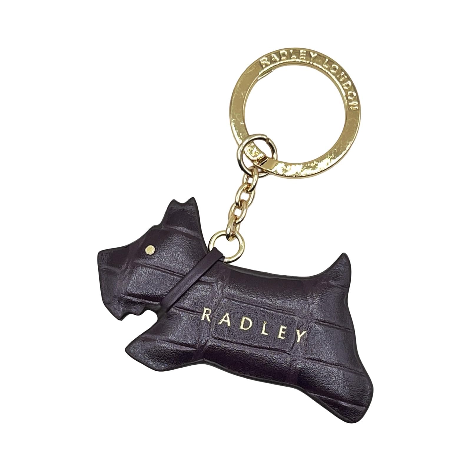 RADLEY London Leather Dog Key Ring Chain Bag Charm