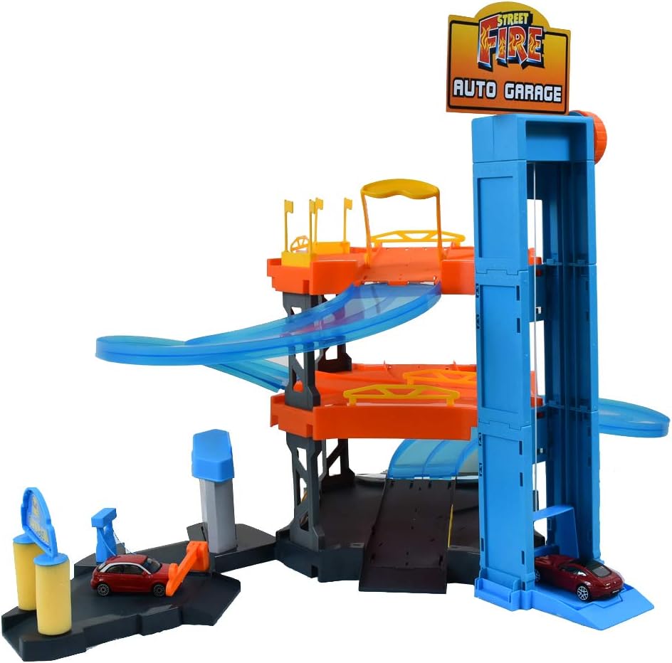 Bburago 15630361 Car Garage Play Set including 2 Cars, Medium - Image 3