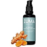 Zuma Nutrition Liposomal Turmeric Curcumin Drops, Vegan Natural Liquid Tonic with Black Pepper Extract for Joint, & Liver Health Support, Herbal Supplement for Men & Women, 60 ML Bottle
