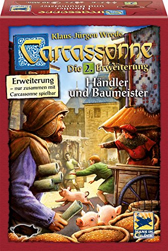 Schmidt Spiele Hans im Glück 48255 - Carcassonne, Händler und Baumeister, Erweiterung 2
