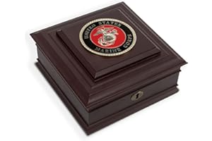 ALLIED FLAG Allied Frame US Marine Corps Medallion Desktop Box