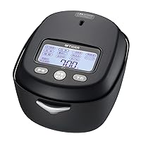 【Amazon.co.jp 限定】タイガー魔法瓶(TIGER) 炊飯器 3.5合 土鍋圧力IH式 土鍋ご泡火炊き 100周年記念モデル 記念シール付き ブラック JRX-T060K