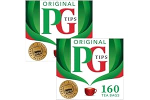 BROOKE BOND PG Tips,Tea Bag, 160-Count Boxes (Pack of 2)