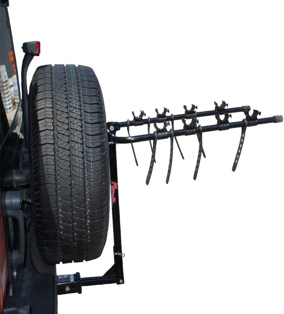 MotoGroup Bike Rack for Car, Truck, or SUV w/Receiver Hitch - 4 Bike Carrier