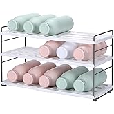 GINZER 3-Shelf Water Bottle Organizer for Cabinet, Adjustable Tumbler Storage for Kitchen Organization,Drink and Water Bottle Storage for Pantry,Expandable Kitchen Organization，Water Bottle Holder