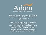 Adam Aviemore Pure White Enamel Corded Electric Stove Heater LED Log Flame view 8