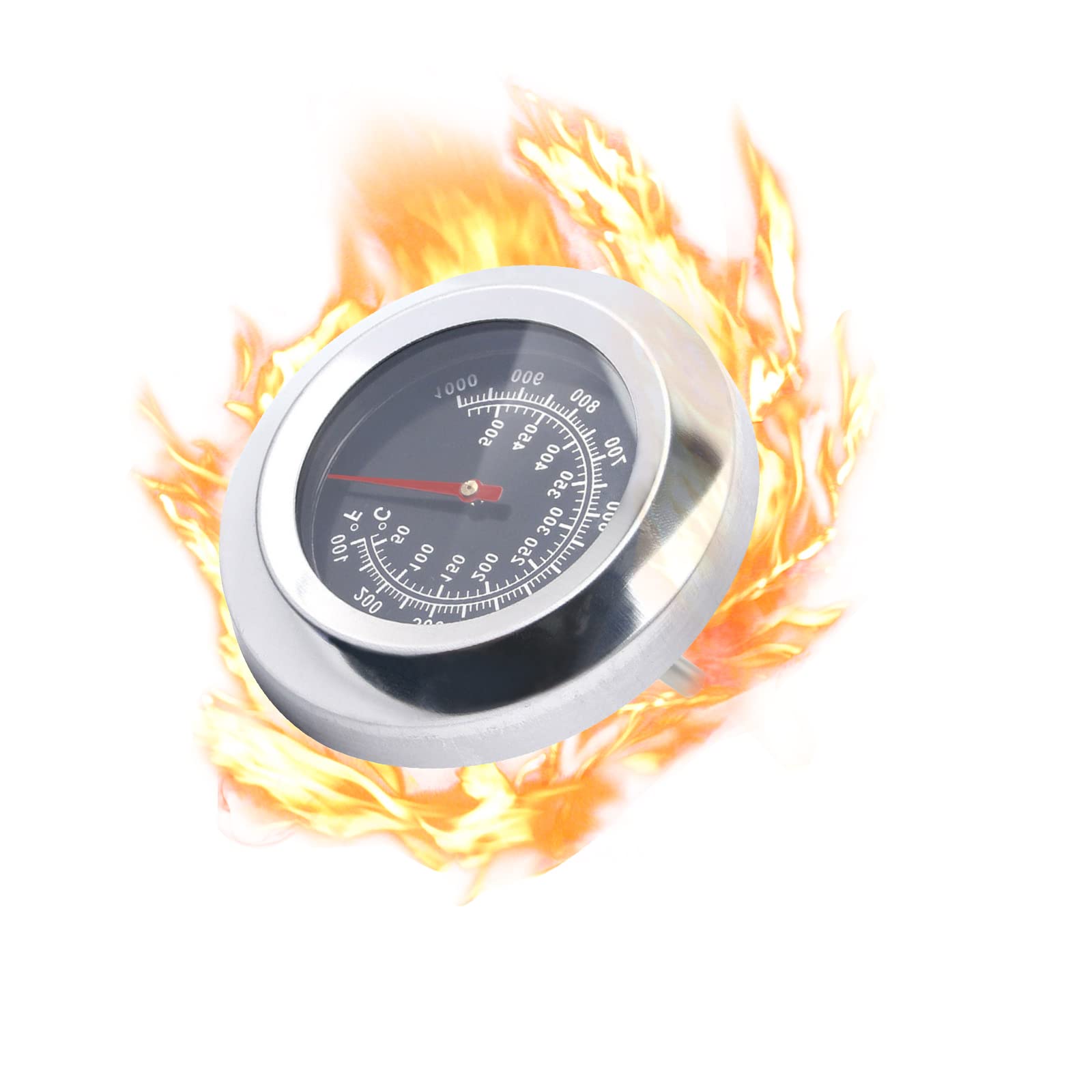 Stainless Steel Barbecue BBQ Smoker Grill Thermometer Temper (Type-A)