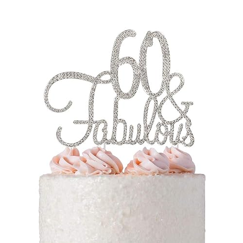 60th Birthday Cake Decorations Amazon