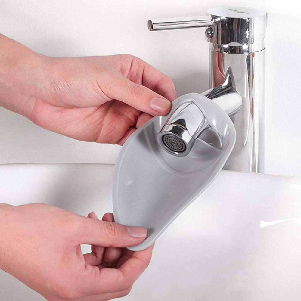 NEOGEAR Folding Step Stools & Faucet Extenders for Kids 2-Pack (Pink)