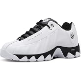 K-Swiss Men's ST329 CMF Sneaker, Wide Tennis Walking Shoes Leather Upper | Court Inspired, Tennis Heritage, Comfort Soft Cushioning, Arch Support,Wide Feet fit, Chunky Silhouette, Classic Style.